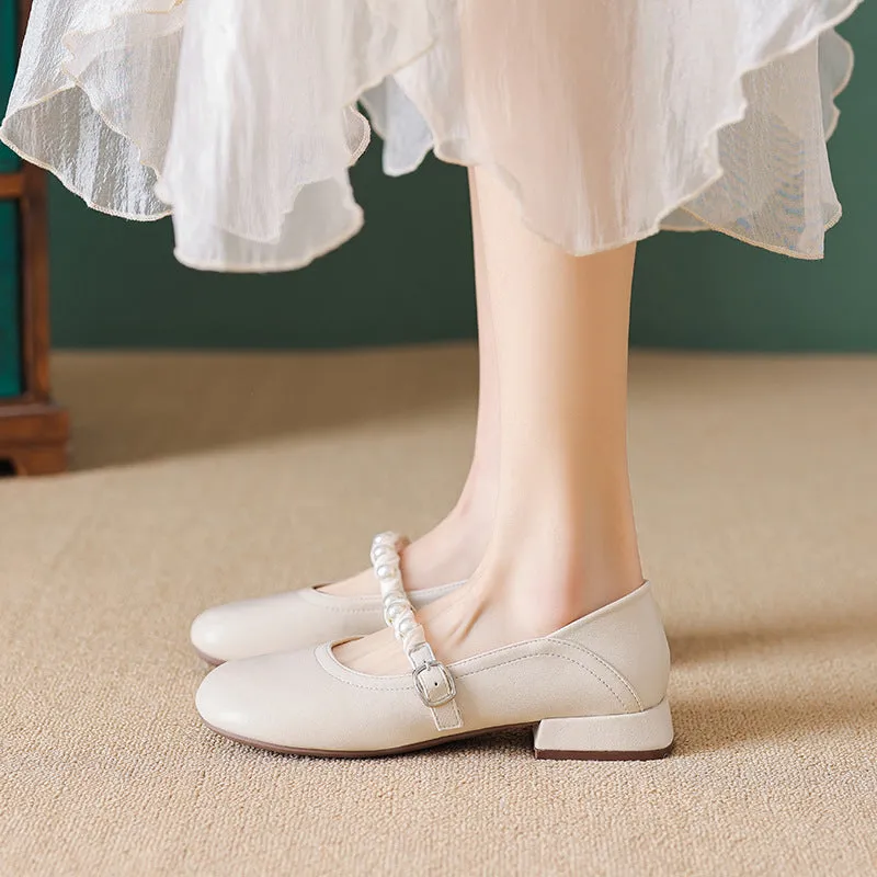 Women Fashion Soft Low Chunky Heel Pumps