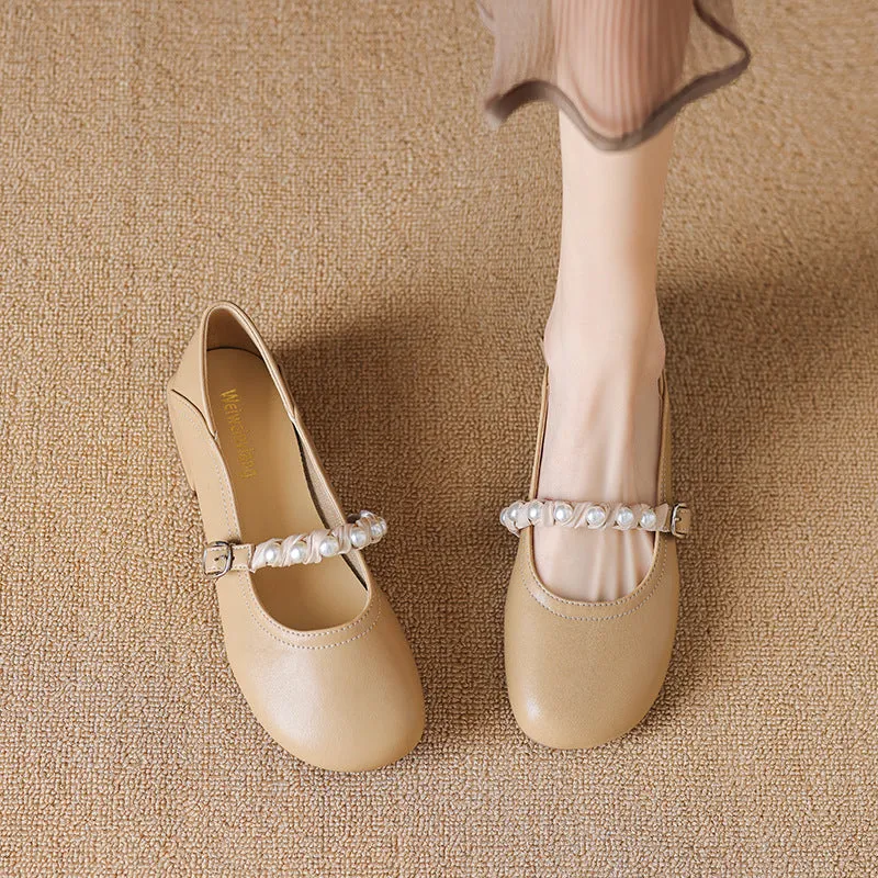 Women Fashion Soft Low Chunky Heel Pumps