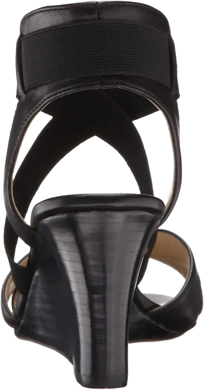 Women's Adrienne Vittadini •Rheanne•  Strappy Leather Wedge