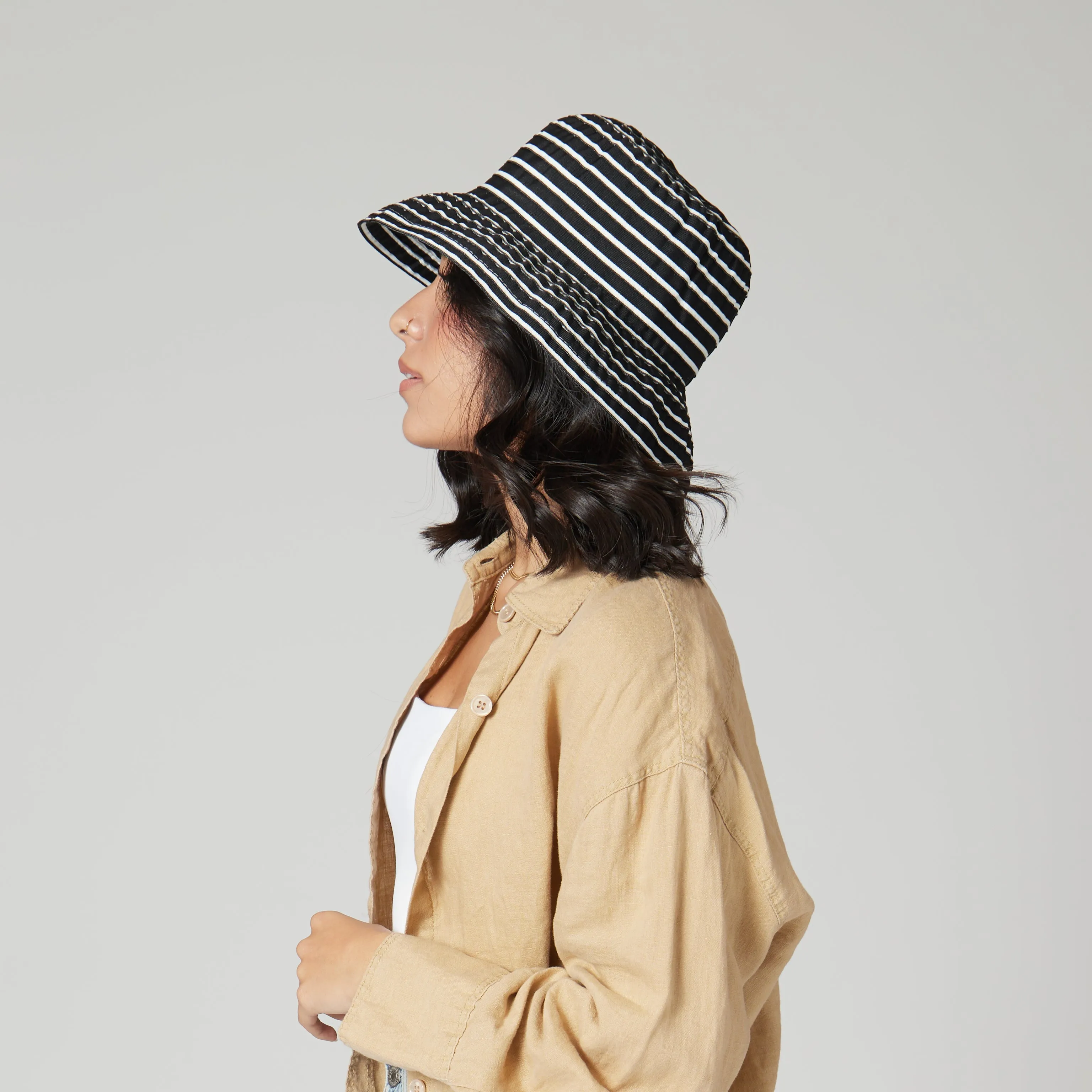 Women's Small Brim Ribbon Floppy