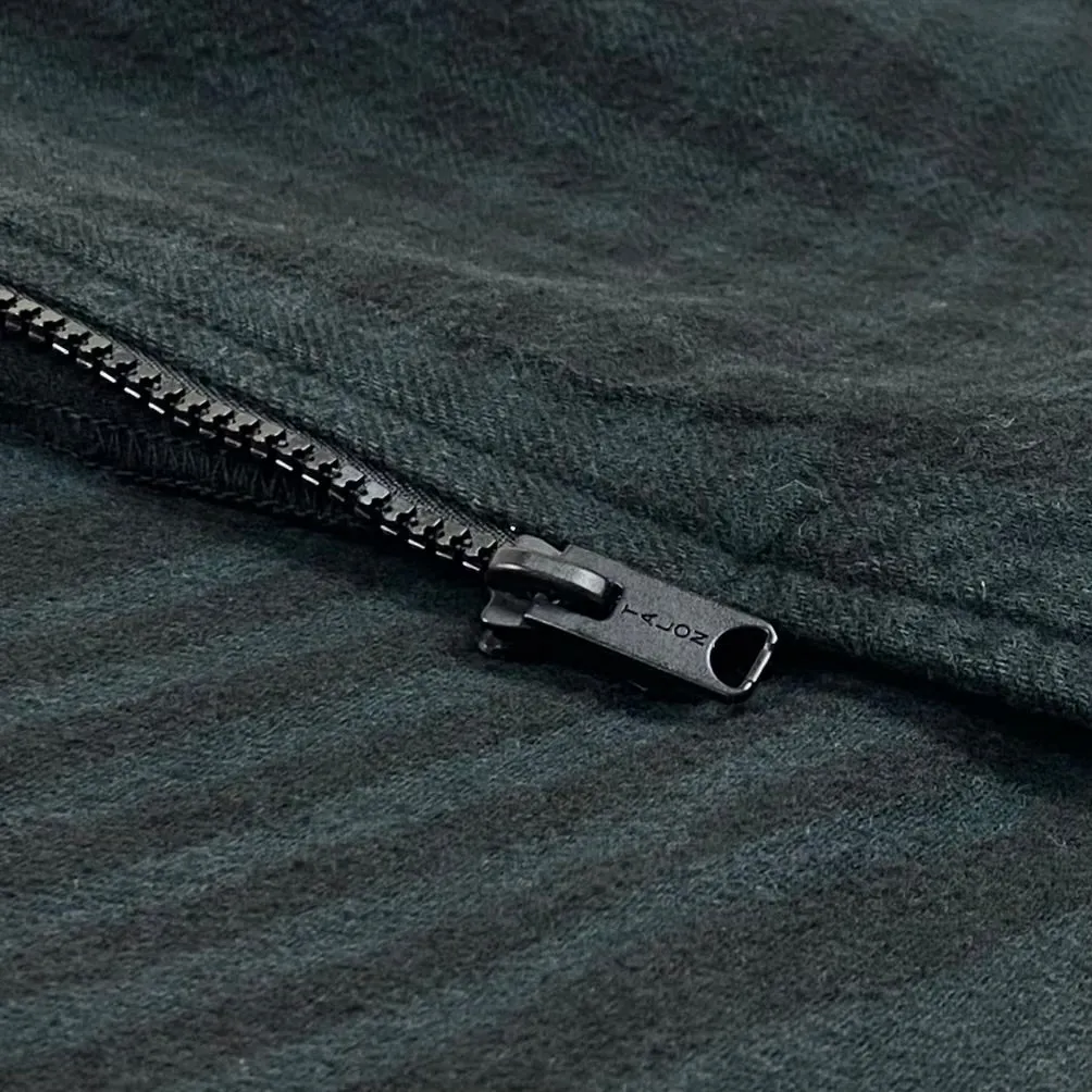 YZY 2017 Oversized Hooded Zip Up Flannel